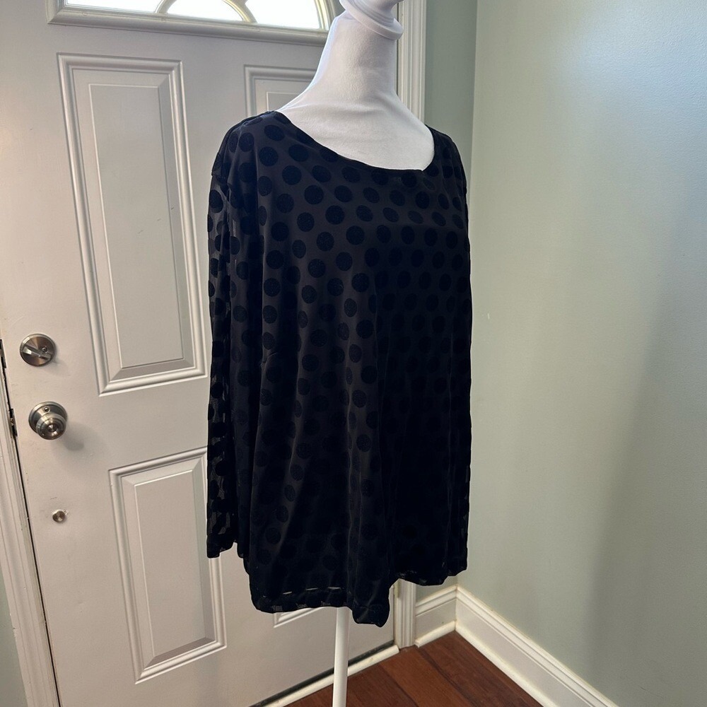 Kim Rogers Blouse Black Polka‎ Dot